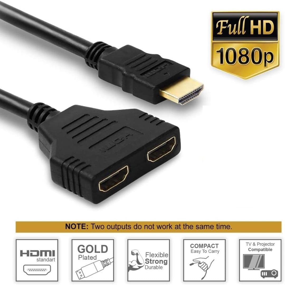 1 in 2 Out HDMI Adapter